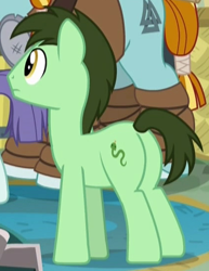 Size: 420x545 | Tagged: safe, imported from derpibooru, screencap, potion hiss, rockhoof, earth pony, pony, a rockhoof and a hard place, background pony, cropped, male, solo focus, stallion