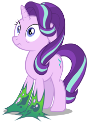 Size: 4920x6918 | Tagged: safe, artist:twilirity, imported from derpibooru, starlight glimmer, thorax, pony, to where and back again, absurd resolution, changeling slime, disguise, disguised changeling, fake starlight glimmer, female, simple background, slime, solo, stuck, transparent background, trapped, vector