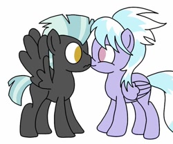 Size: 718x600 | Tagged: safe, artist:kittythenerd, deleted from derpibooru, imported from derpibooru, cloudchaser, thunderlane, pony, female, male, shipping, straight, thunderchaser