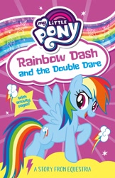 Size: 1512x2339 | Tagged: safe, imported from derpibooru, rainbow dash, pony, my little pony chapter books, rainbow dash and the daring do double dare, book, female, official, solo, updated