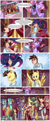 Size: 828x2000 | Tagged: safe, artist:xjenn9fusion, imported from derpibooru, oc, oc:dalorance, oc:king calm merriment, oc:king righteous authority, oc:king speedy hooves, oc:princess mythic majestic, oc:princess sincere scholar, oc:princess young heart, oc:queen fresh care, oc:queen galaxia, oc:queen galaxia (bigonionbean), oc:queen motherly morning, oc:tommy the human, alicorn, human, pony, comic:administrative unity, comic:fusing the fusions, alicorn oc, aunt and nephew, aunt and niece, camera, canterlot, canterlot castle, clothes, colt, comic, commission, commissioner:bigonionbean, cousins, crown, dialogue, dress, embrace, family, father and daughter, father and son, female, foal, fusion, fusion:apple bloom, fusion:applejack, fusion:big macintosh, fusion:braeburn, fusion:carrot top, fusion:cheerilee, fusion:cheese sandwich, fusion:derpy hooves, fusion:dinky hooves, fusion:doctor whooves, fusion:donut joe, fusion:fancypants, fusion:flash sentry, fusion:fluttershy, fusion:golden harvest, fusion:king calm merriment, fusion:king righteous authority, fusion:king speedy hooves, fusion:mayor mare, fusion:minuette, fusion:ms. harshwhinny, fusion:pinkie pie, fusion:prince blueblood, fusion:princess cadance, fusion:princess celestia, fusion:princess luna, fusion:princess mythic majestic, fusion:princess sincere scholar, fusion:princess young heart, fusion:queen fresh care, fusion:queen galaxia, fusion:queen motherly morning, fusion:rainbow dash, fusion:rarity, fusion:scootaloo, fusion:shining armor, fusion:soarin', fusion:spitfire, fusion:starlight glimmer, fusion:sunset shimmer, fusion:sweetie belle, fusion:time turner, fusion:trixie, fusion:trouble shoes, fusion:twilight sparkle, fusion:wind waker, fusion:zecora, glasses, herd, human oc, human to pony, humanized, husband and wife, jewelry, kissing, magic, male, mother and daughter, mother and son, picture, picture frame, ponified, regalia, royal family, teenager, transformation, uncle and nephew, uncle and niece, uniform, writer:bigonionbean