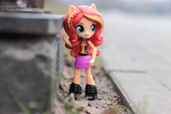 Size: 6000x4000 | Tagged: safe, artist:artofmagicpoland, imported from derpibooru, sunset shimmer, equestria girls, equestria girls series, clothes, doll, equestria girls minis, female, skirt, solo, toy