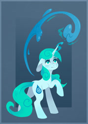 Size: 1618x2265 | Tagged: safe, artist:koviry, imported from derpibooru, oc, oc only, oc:rainspeak, pony, unicorn, solo, water