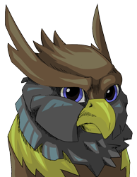 Size: 670x864 | Tagged: safe, artist:lockhe4rt, imported from derpibooru, oc, oc only, oc:peregrine, griffon, ponyfinder, dungeons and dragons, griffon oc, pen and paper rpg, rpg, solo