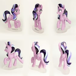 Size: 2000x2000 | Tagged: safe, artist:nightmare331, imported from derpibooru, starlight glimmer, pony, unicorn, butt, craft, female, grin, irl, kelly sheridan, mare, photo, plot, raised leg, sculpture, signed, smiling, solo, starlight glimmer day