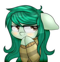 Size: 776x808 | Tagged: safe, artist:zeroponycreations, imported from derpibooru, wallflower blush, pony, equestria girls, equestria girls series, forgotten friendship, blushing, clothes, cute, equestria girls ponified, eye clipping through hair, female, floppy ears, flowerbetes, mare, ponified, simple background, solo, sweater, transparent background