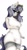 Size: 576x1080 | Tagged: safe, artist:cutejosuke, imported from derpibooru, oc, oc only, oc:meadow blossom, anthro, unicorn, anthro oc, big breasts, breasts, clothes, ear fluff, female, horn, looking at you, signature, simple background, socks, solo, sweater, thigh highs, unicorn oc, white background, ych result