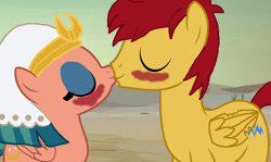 Size: 1506x899 | Tagged: safe, artist:ktd1993, imported from derpibooru, flash magnus, somnambula, pegasus, pony, female, kiss on the lips, kissing, magnambula, male, mare, shipping, stallion, straight