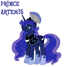 Size: 1129x1046 | Tagged: safe, artist:jaquelindreamz, artist:kayman13, imported from derpibooru, princess luna, pony, male alicorn, prince artemis, rule 63