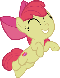 Size: 4648x6035 | Tagged: safe, artist:memnoch, imported from derpibooru, apple bloom, earth pony, pony, going to seed, season 9, absurd resolution, cutie mark, eyes closed, female, filly, foal, happy, simple background, solo, the cmc's cutie marks, transparent background, vector