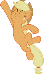 Size: 4627x7673 | Tagged: safe, artist:memnoch, imported from derpibooru, applejack, earth pony, pony, going to seed, season 9, eyes closed, female, happy, mare, simple background, solo, transparent background, vector