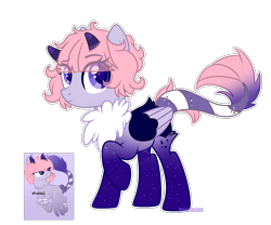 Size: 3000x2500 | Tagged: safe, artist:2pandita, imported from derpibooru, oc, oc only, pegasus, pony, chest fluff, female, horns, mare, raised hoof, simple background, solo, transparent background, two toned wings