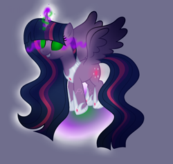 Size: 1556x1472 | Tagged: safe, artist:angellight-bases, artist:pink-soul27, edit, imported from derpibooru, twilight sparkle, alicorn, pony, base used, boots, clothes, curved horn, dark magic, female, floating, glowing eyes, hoof shoes, horn, jewelry, magic, mare, necklace, peytral, shoes, solo, sombra eyes, twilight sparkle (alicorn), tyrant sparkle, wings