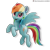 Size: 2176x2176 | Tagged: safe, artist:therealdjthed, imported from derpibooru, rainbow dash, pegasus, pony, 3d, 3d model, blender, blender cycles, cute, cycles, cycles render, female, flying, mare, model:djthed, patreon, patreon logo, simple background, solo, transparent background, wings