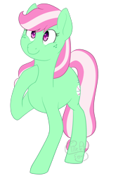Size: 1140x1700 | Tagged: safe, artist:firepetalfox, imported from derpibooru, minty, earth pony, pony, cute, mintabetes, simple background, transparent background