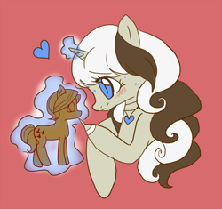 Size: 1000x941 | Tagged: safe, artist:laceymod, imported from derpibooru, oc, oc only, oc:lovelace, pony, unicorn, ask lovelace, chocolate, female, food, magic, mare, solo