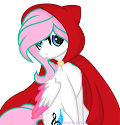 Size: 1584x1640 | Tagged: safe, artist:angelamusic13, imported from derpibooru, oc, oc only, oc:angela music, pegasus, pony, cloak, clothes, female, mare, simple background, solo, transparent background, two toned wings