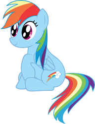 Size: 874x1140 | Tagged: safe, artist:crimsonlynx97, imported from derpibooru, rainbow dash, pegasus, pony, cute, dashabetes, female, mare, simple background, sitting, smiling, solo, transparent background, vector