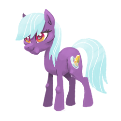 Size: 800x800 | Tagged: safe, artist:needsmoarg4, imported from derpibooru, lilac links, earth pony, pony, colored pupils, female, mare, old, simple background, solo, white background