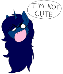 Size: 1800x2100 | Tagged: safe, artist:kookiebeatz, imported from derpibooru, oc, oc only, oc:midnight, oc:midnight specter, alicorn, pony, alicorn oc, angry, bust, female, i'm not cute, mare, open mouth, simple background, solo, transparent background, ych result