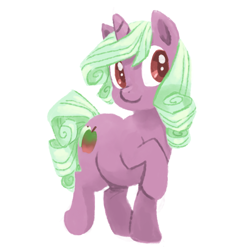 Size: 800x800 | Tagged: safe, artist:needsmoarg4, imported from derpibooru, apple stars, pony, unicorn, blind bag pony, female, mare, simple background, solo, white background