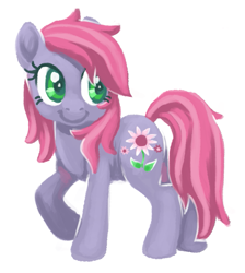 Size: 687x768 | Tagged: safe, artist:needsmoarg4, imported from derpibooru, petal blossom, earth pony, pony, female, g3, g3 to g4, g4, generation leap, mare, petal blossom (g3), simple background, solo, white background