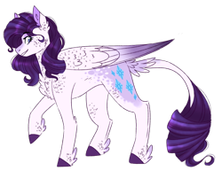 Size: 906x699 | Tagged: safe, artist:wanderingpegasus, imported from derpibooru, rarity, pegasus, pony, female, pegasus rarity, race swap, simple background, solo, transparent background