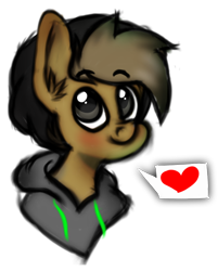Size: 580x720 | Tagged: safe, artist:almond evergrow, imported from derpibooru, oc, oc only, oc:almond evergrow, pony, bust, heart, love, male, pictogram, simple background, sketch, solo, stallion, transparent background