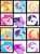 Size: 1110x1512 | Tagged: safe, edit, imported from derpibooru, applejack, fluttershy, pinkie pie, rainbow dash, rarity, twilight sparkle, oc, oc:curlwhirl, oc:dagger, oc:dead goth, oc:gunshot, oc:killerlane, oc:sire bliss, earth pony, pegasus, pony, unicorn, season 1, the ticket master, after, before, before and after, comparision, earth pony oc, evil oc, evil ocs, mane six, multicolored hair, pegasus oc, recolor, unicorn oc