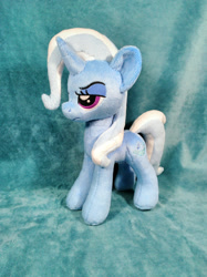 Size: 1280x1707 | Tagged: safe, artist:doctorkoda, imported from derpibooru, trixie, pony, irl, photo, plushie, solo, watermark