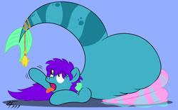 Size: 1280x796 | Tagged: safe, artist:zeldafan777, imported from derpibooru, oc, oc:glacia, fish, merpony, pony, addiction, adorafatty, belly, big belly, cute, fat, female, huge belly, impossibly large belly, large belly, mare, morbidly obese, obese, squishy, tongue out, water