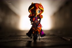 Size: 6024x4020 | Tagged: safe, artist:artofmagicpoland, imported from derpibooru, sunset shimmer, equestria girls, doll, equestria girls minis, eqventures of the minis, female, irl, motorcycle, photo, solo, toy