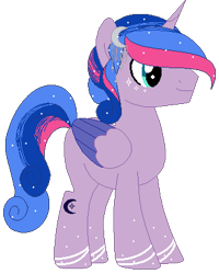 Size: 324x406 | Tagged: safe, artist:angelamusic13, imported from derpibooru, oc, oc only, alicorn, pony, magical lesbian spawn, male, offspring, parent:princess luna, parent:twilight sparkle, parents:twiluna, simple background, solo, stallion, transparent background, two toned wings