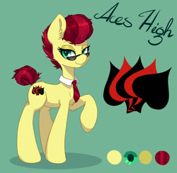Size: 1024x999 | Tagged: safe, artist:orchidpony, imported from derpibooru, oc, oc only, oc:aces high, earth pony, pony, reference sheet, solo