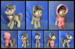 Size: 5000x3263 | Tagged: safe, artist:fireflytwinkletoes, imported from derpibooru, octavia melody, pony, clothes, cute, hoodie, irl, photo, plushie, solo, tavibetes