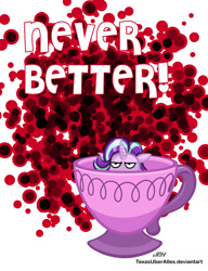 Size: 720x937 | Tagged: safe, artist:texasuberalles, imported from derpibooru, starlight glimmer, pony, unicorn, all bottled up, anger magic, angry, blatant lies, cup, female, magic, mare, solo, teacup