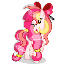 Size: 1024x932 | Tagged: safe, artist:dl-ai2k, imported from derpibooru, oc, oc only, pony, bow, female, hair bow, mare, simple background, solo, transparent background