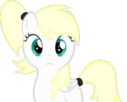 Size: 4000x3210 | Tagged: safe, artist:accu, imported from derpibooru, oc, oc:luftkrieg, pegasus, pony, aryan, aryan pony, blonde, close-up, expressionless, face, female, filly, looking at you, nazipone, ponytail, vector