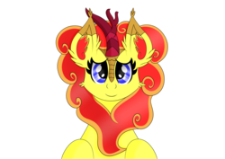 Size: 7016x4961 | Tagged: safe, artist:syncedsart, imported from derpibooru, oc, oc only, kirin, absurd resolution, bust, clip studio paint, cute, digital art, drawing, ear fluff, female, kirin oc, request, simple background, solo, transparent background