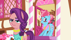 Size: 1280x720 | Tagged: safe, artist:jeatz-axl, artist:ktd1993, imported from derpibooru, cup cake, spoiled rich, pony, blushing, female, infidelity, lesbian, shipping, spoiledcake