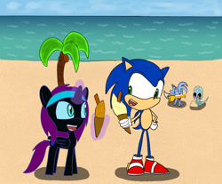 Size: 1073x890 | Tagged: safe, artist:slizergiy, imported from derpibooru, oc, oc:nyx, alicorn, fanfic:past sins, alicorn oc, bashing, crossover, food, ice cream, ice cream cone, kacheek, lupe (neopets), mutant, neopets, newbie artist training grounds, sonic the hedgehog, sonic the hedgehog (series)