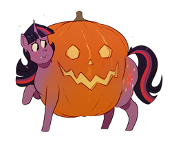 Size: 2000x1636 | Tagged: safe, artist:secretgoombaman12345, imported from derpibooru, twilight sparkle, pony, expansion, fat, halloween, holiday, jack-o-lantern, obese, pumpkin, pumpkin gut, pumpkin sparkle, pumplight sparkle, simple background, solo, transformation, transparent background, twilight pumpkin, twilight sparkin