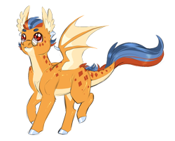 Size: 800x645 | Tagged: safe, artist:vindhov, imported from derpibooru, oc, oc only, dracony, hybrid, crack ship offspring, glasses, interspecies offspring, offspring, parent:princess ember, parent:sunburst, pince-nez, simple background, solo, transparent background, wings