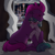 Size: 2048x2048 | Tagged: safe, artist:percy-mcmurphy, imported from derpibooru, stygian, tempest shadow, pony, unicorn, blushing, broken horn, canterlot, dark, female, horn, hug, larger female, male, shipping, size difference, smaller male, stallion, straight, tempgian