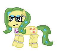 Size: 202x173 | Tagged: safe, artist:drypony198, imported from derpibooru, oc, oc:home grown, earth pony, pony, robot, robot pony, angry, animatronic, chica, cowboys and equestrians, crossover, female, five nights at freddy's, mad (tv series), mad magazine, mare, picture for breezies, simple background, species swap, transparent background