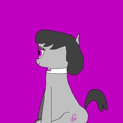 Size: 500x500 | Tagged: safe, artist:undeadponysoldier, imported from derpibooru, octavia melody, earth pony, pony, 8-bit, bowtie, pixel art, simple background, sitting