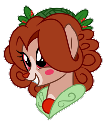 Size: 800x922 | Tagged: safe, artist:crystal-tranquility, imported from derpibooru, deer pony, original species, pond pony, bust, female, ghost of christmas present, portrait, simple background, solo, transparent background