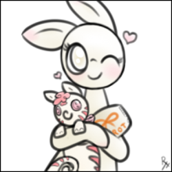 Size: 606x606 | Tagged: safe, artist:ryxingeir, imported from derpibooru, oc, oc only, oc:boo, oc:rampage, fallout equestria, fallout equestria: project horizons, cake, fanfic art, food, heart, plushie, seaponified, snack cake, species swap