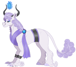 Size: 1000x884 | Tagged: safe, artist:bijutsuyoukai, imported from derpibooru, oc, oc only, oc:moiral, hybrid, female, offspring, parent:lord tirek, parent:rarity, simple background, solo, transparent background