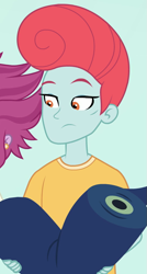 Size: 543x1012 | Tagged: safe, imported from derpibooru, screencap, pearl pompadour, pilot pearl, equestria girls, equestria girls series, rollercoaster of friendship, background human, cropped, male, solo, unnamed character, unnamed human